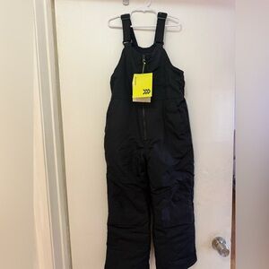Black Snow Bib Overalls